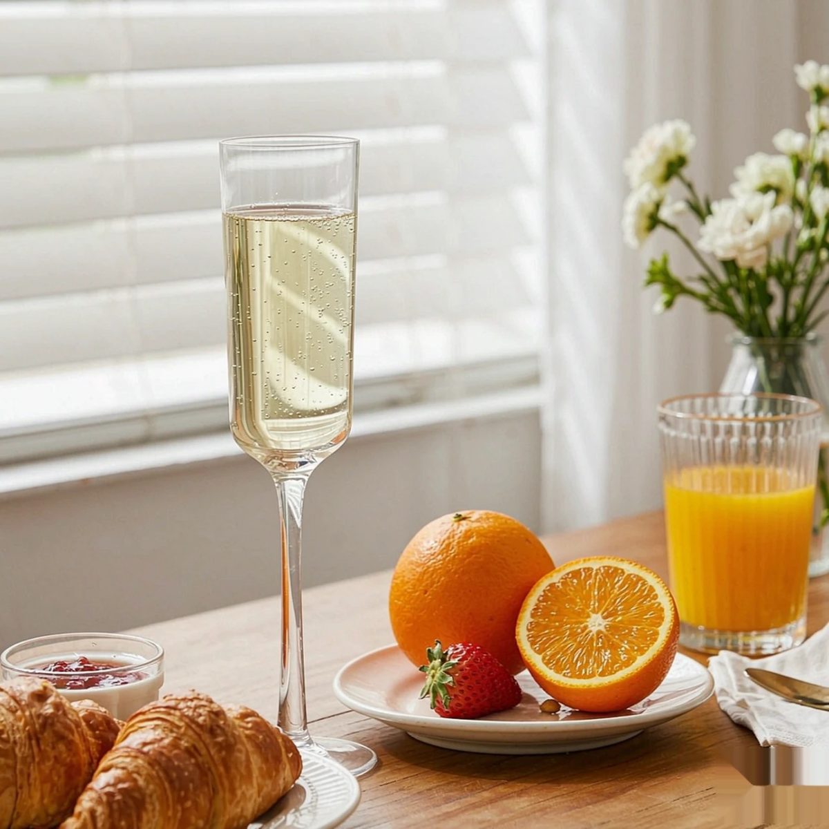 BY-9913A PC champagne flute in dining table styling