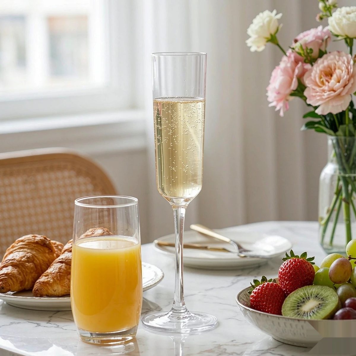 BY-9914A PC champagne flute in dining table styling