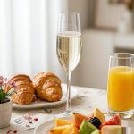 main BY 9914B elsjoy acrylic champagne flute 210ml clear transparent glass dining table scene 7