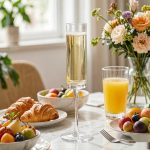 main BY 9915 elsjoy acrylic champagne flute 160ml clear transparent glass dining table scene 7