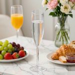 main BY 9916 1 elsjoy acrylic champagne flute 140ml clear transparent glass dining table scene 7