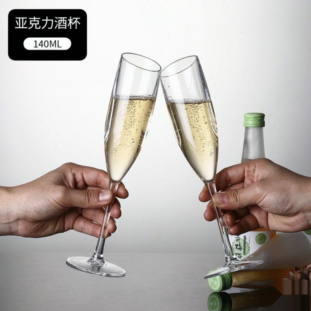 BY-9916-1 PC champagne flute in handheld toasting