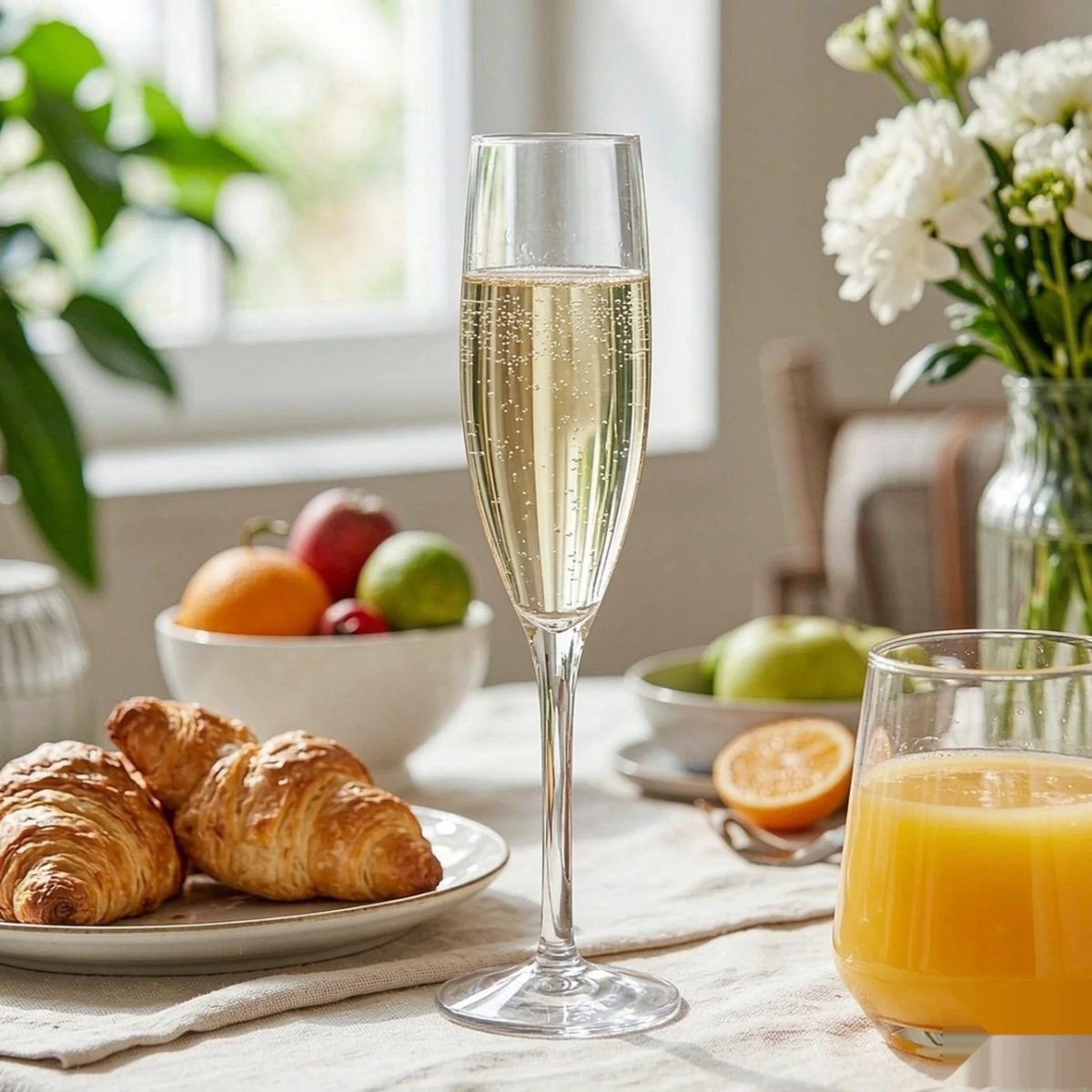 BY-9916 PC champagne flute in dining table styling