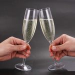 main BY 9916 elsjoy acrylic champagne flute 180ml clear transparent glass handheld toasting 4