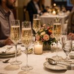 main BY 9917 elsjoy acrylic diamond cut goblet 150ml clear transparent glass dining table scene 7