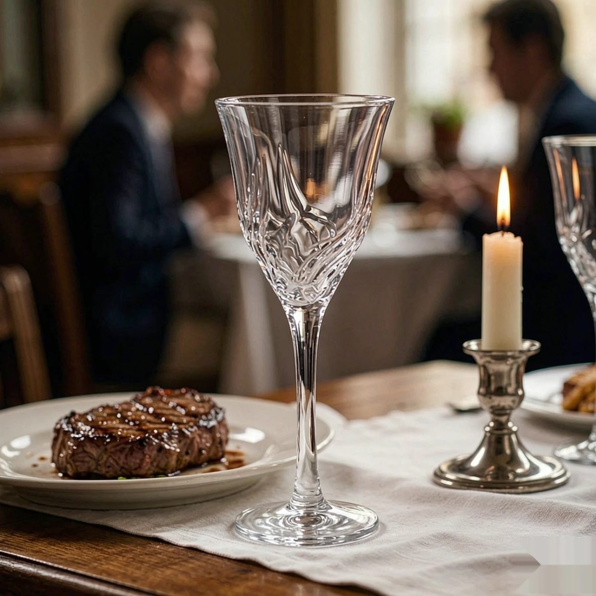 BY-9918-1 Acrylic wine goblet in dining table styling