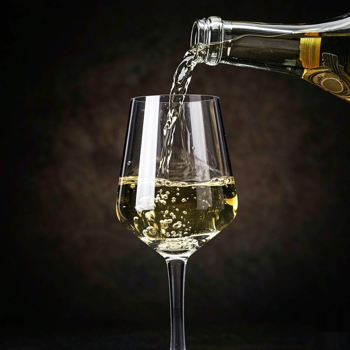 BY-9920B PC wine goblet in pouring action shot