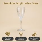 main model9919 1 thin rim long stem pmma crystal party transparent champagne flutes hard clear plastic wine cups main display 4