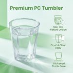 main modelby9211 crystal design reusable unbreakable polycarbonate clear drink water beer whisky cup restaurants hotel main display 2