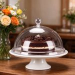 acrylic cake cover chocolate cake