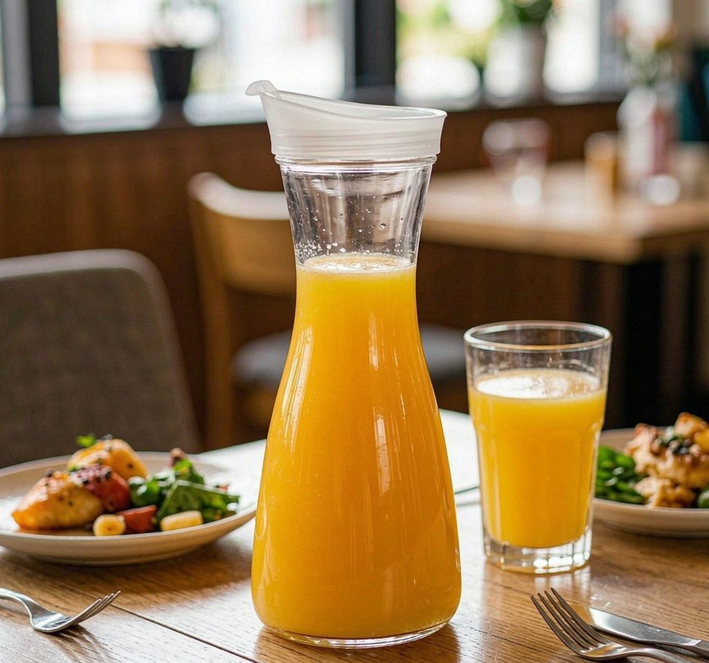 Juice pitchers and carafes