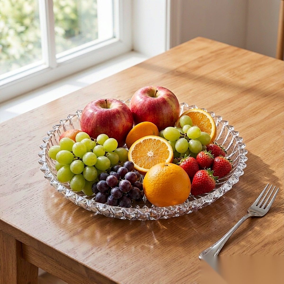 detail 01 by 3011a elsjoy acrylic fruit plate clear fresh fruit display scene