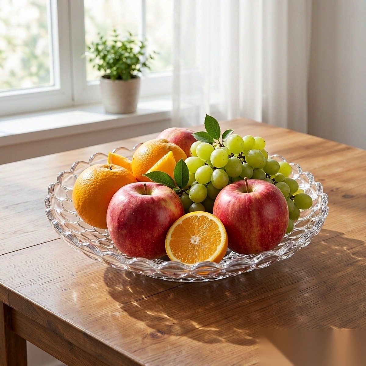 detail 01 by 8603 elsjoy acrylic fruit plate clear fresh fruit display scene
