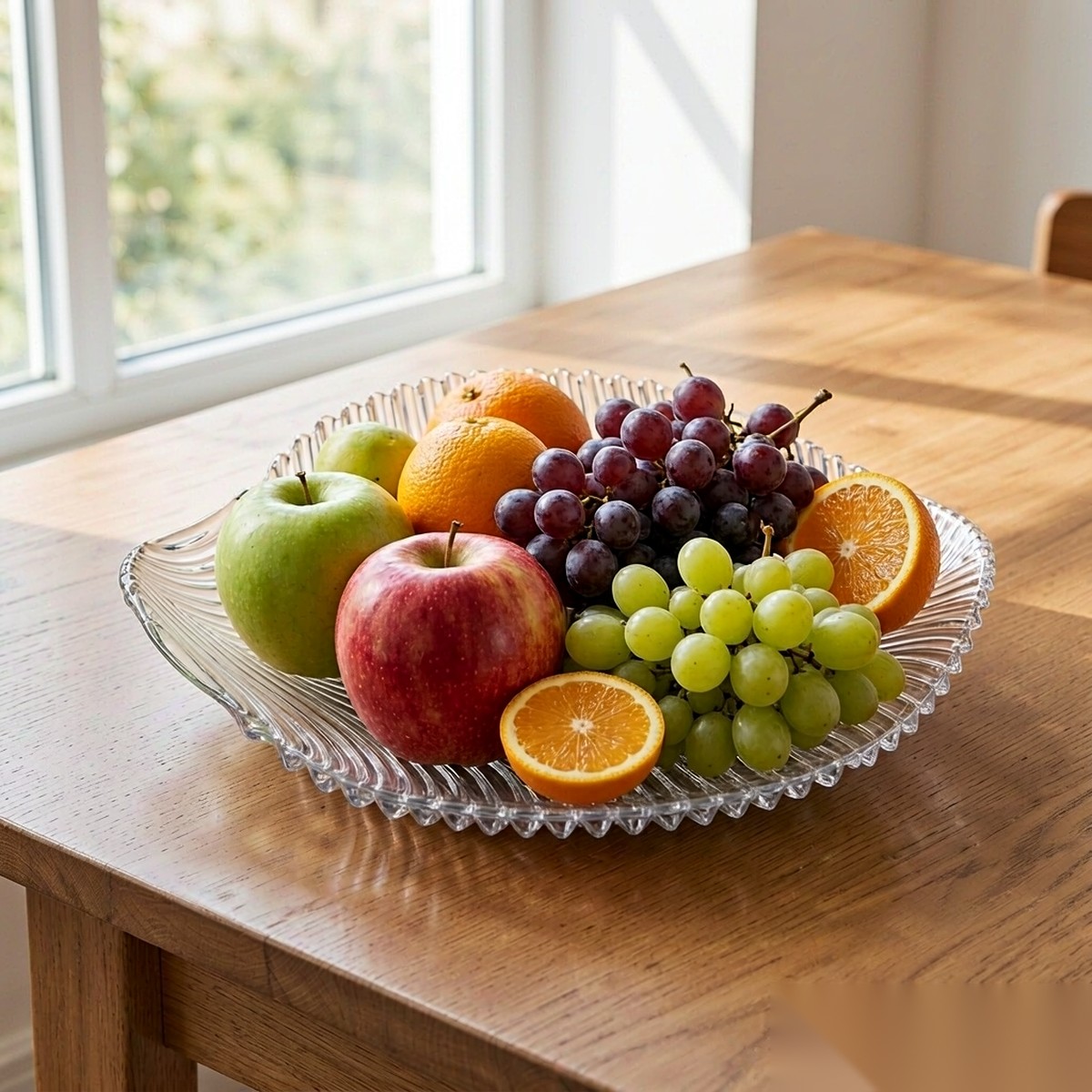 detail 01 by 8712 elsjoy acrylic fruit plate clear fresh fruit display scene