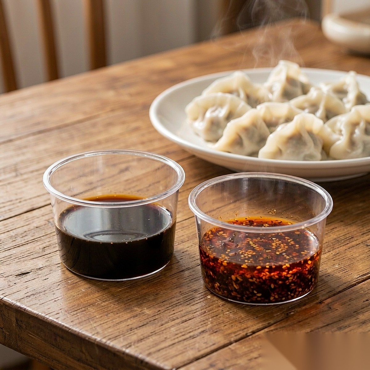 clear sauce dish BY-9021 — Dipping sauce served at the table