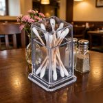 detail 01 by 9101 elsjoy acrylic toothpick holder clear restaurant table scene