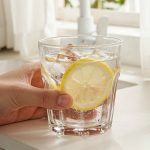 detail 01 by 9201 elsjoy acrylic octagon tumbler cup 200ml trans std handheld iced drink scene
