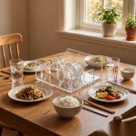 detail 01 by 9403 elsjoy acrylic napkin holder clear dining table scene