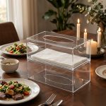 detail 01 by 9405 elsjoy acrylic napkin holder clear dining table scene