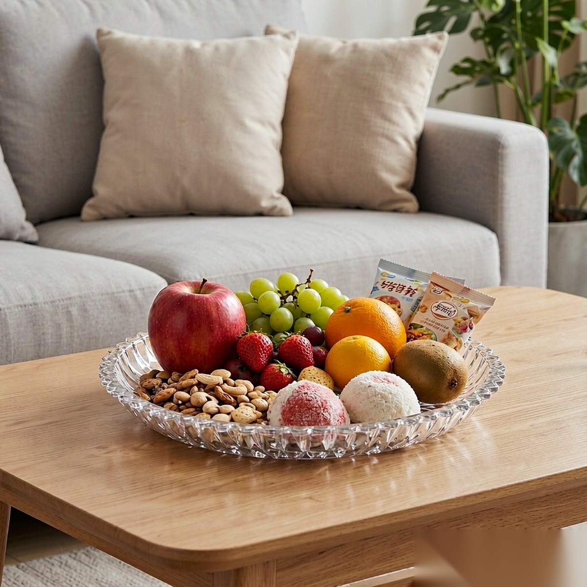 detail 02 by 3011a elsjoy acrylic fruit plate clear living room snack scene