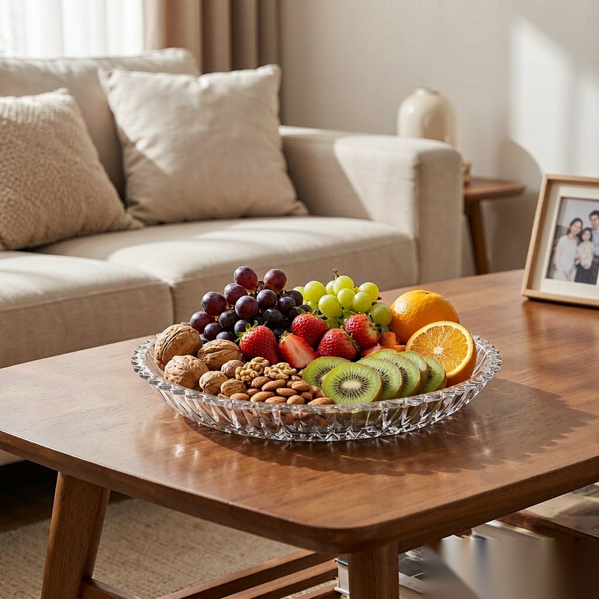 detail 02 by 3011b elsjoy acrylic fruit plate clear living room snack scene