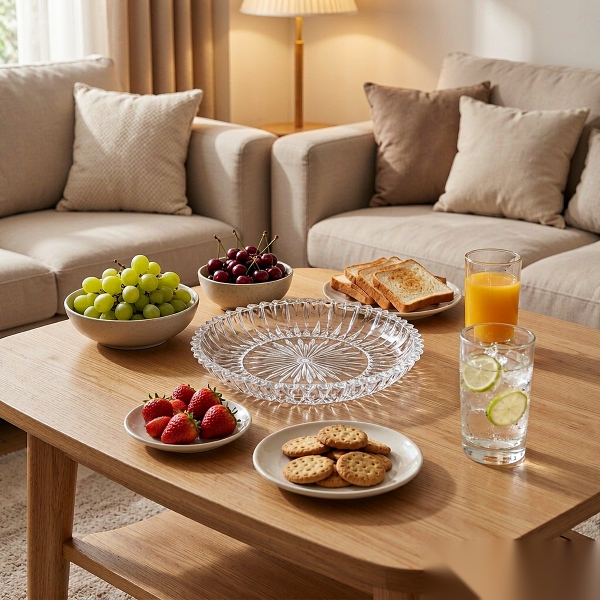 detail 02 by 3011c elsjoy acrylic fruit plate clear living room snack scene