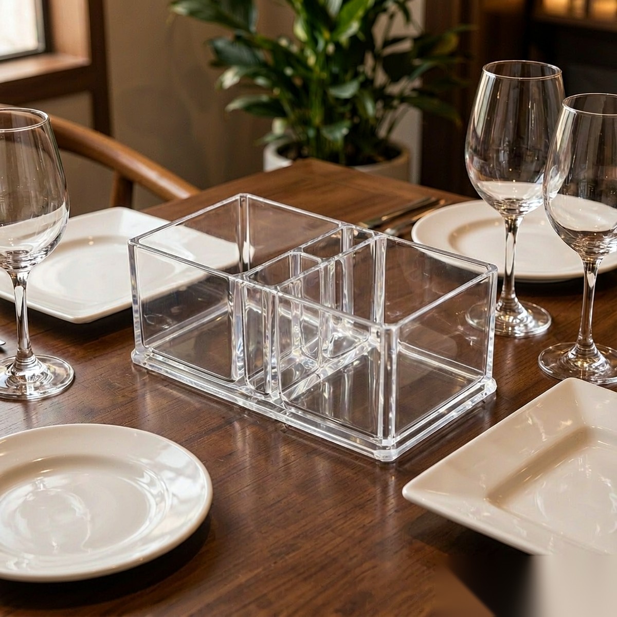 detail 02 by 3017 elsjoy acrylic napkin holder clear restaurant service scene