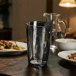 detail 02 by 8021d elsjoy acrylic diamond cut tumbler cup smokegray std dining table dinner scene