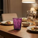 detail 02 by 8022b elsjoy acrylic diamond cut tumbler cup purple std dining table dinner scene