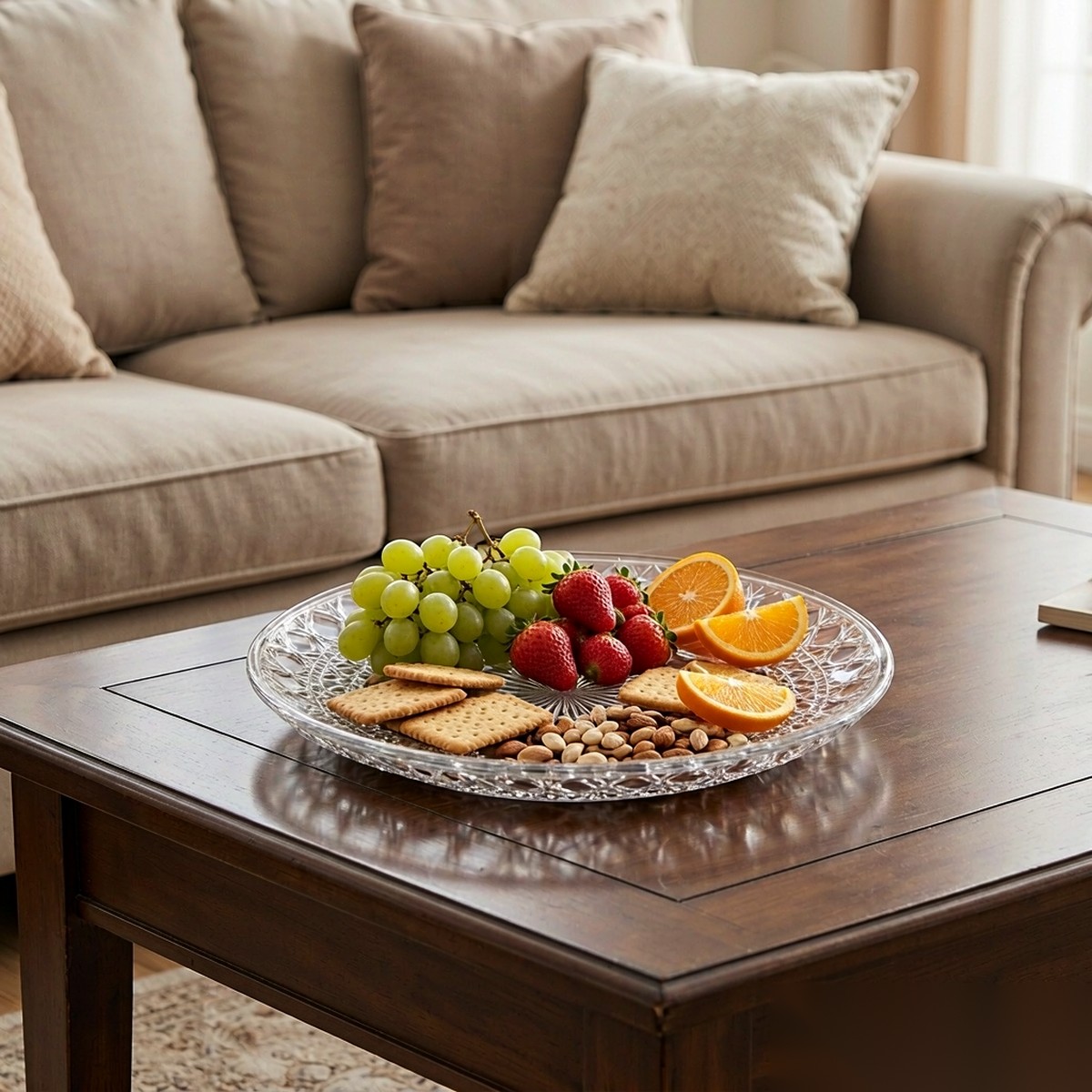 detail 02 by 8304 elsjoy acrylic fruit plate clear living room snack scene
