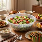 detail 02 by 8458 elsjoy acrylic salad bowl clear family serving scene
