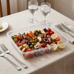 detail 02 by 8466 elsjoy acrylic square plate clear restaurant plating scene