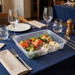 detail 02 by 8468 elsjoy acrylic square plate clear restaurant plating scene