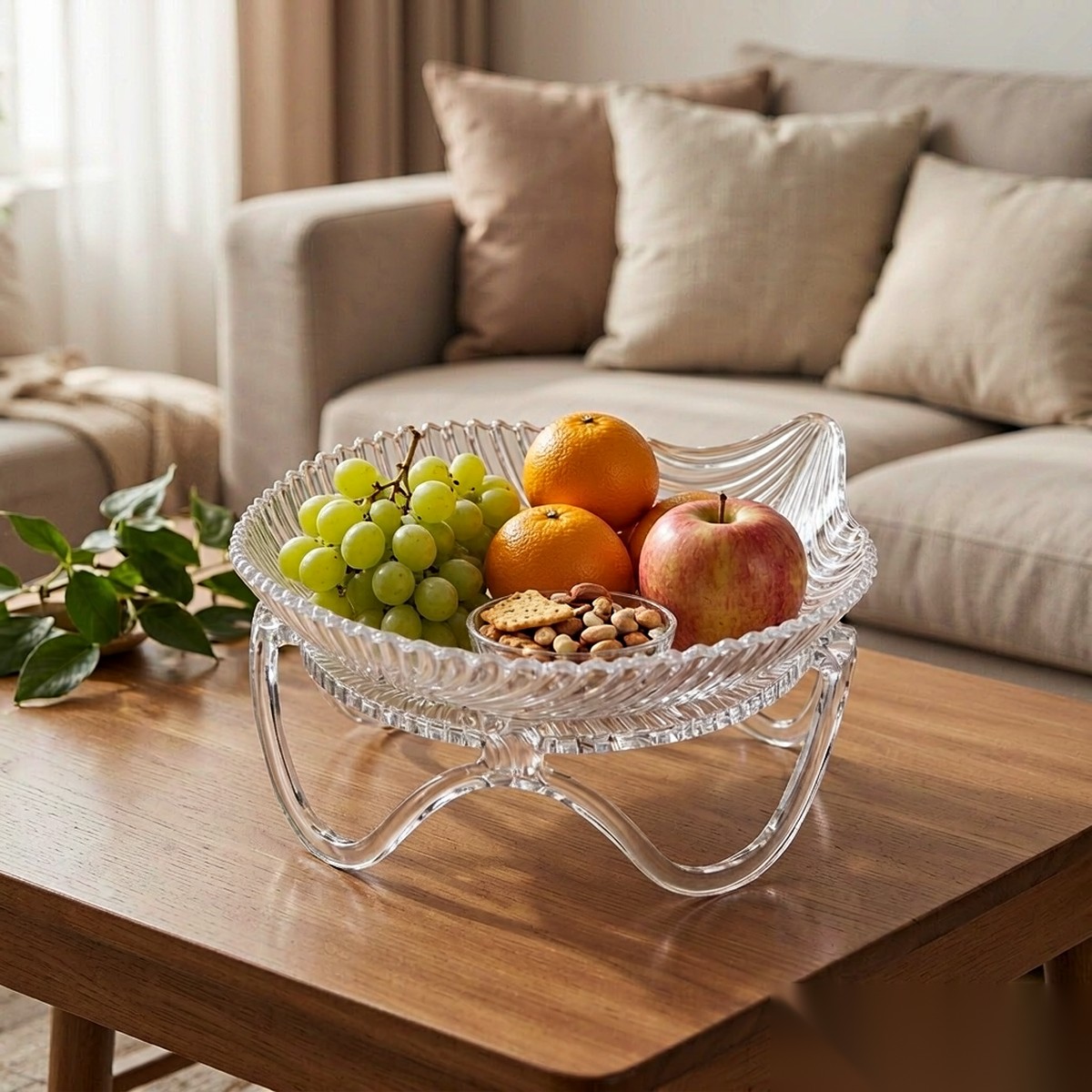 detail 02 by 8702 elsjoy acrylic fruit plate clear living room snack scene