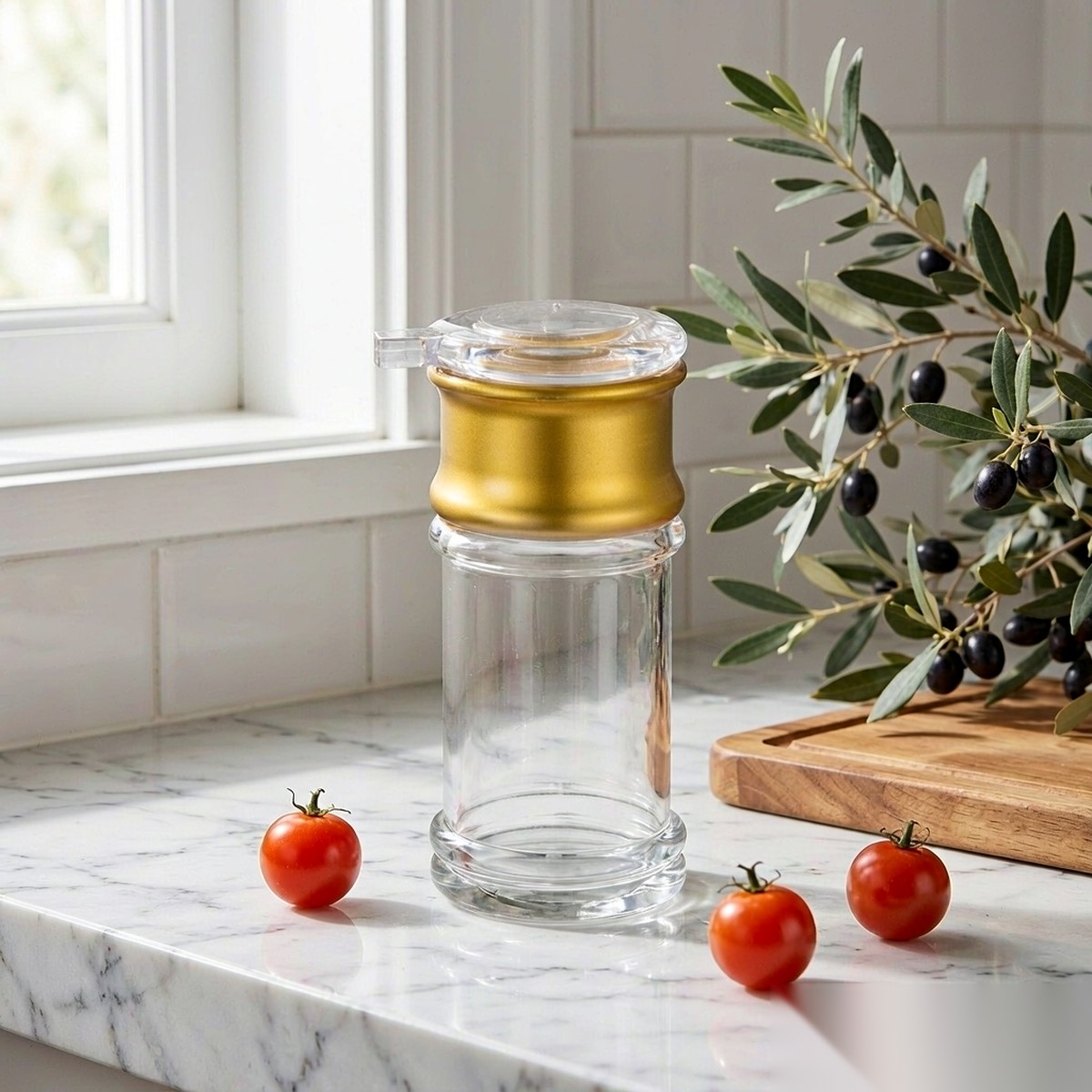detail 02 by 9032a elsjoy acrylic oil bottle clear kitchen counter display scene