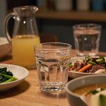 detail 02 by 9204 elsjoy acrylic octagon tumbler cup 90ml trans std dining table dinner scene