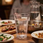 detail 02 by 9213 elsjoy acrylic pentagon tumbler cup 230ml trans std dining table dinner scene
