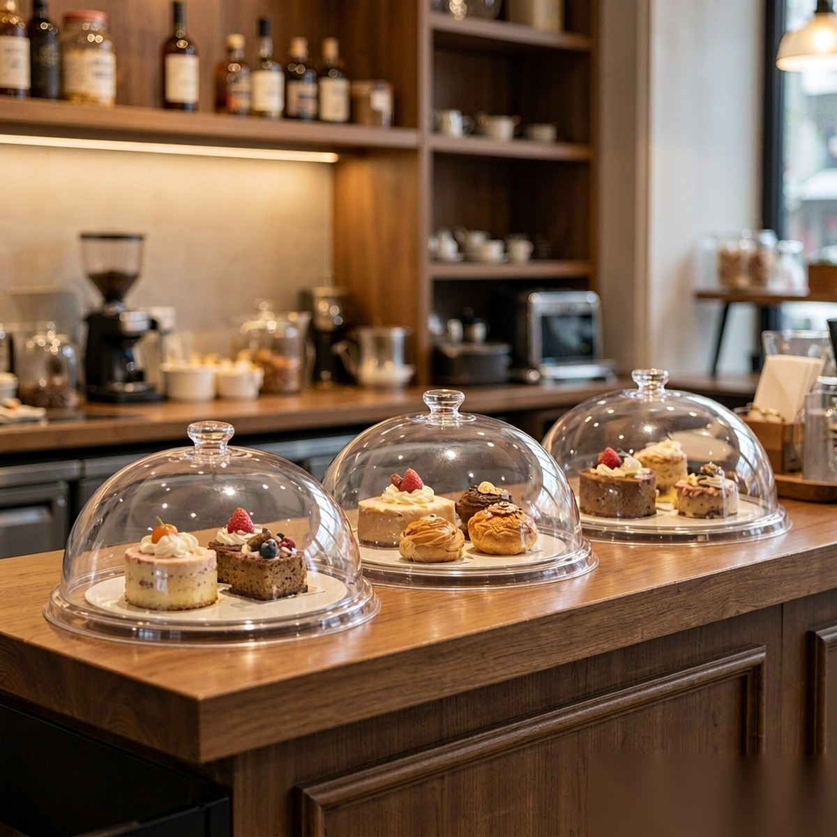 clear cake dome cover BY-9253 — Bakery counter