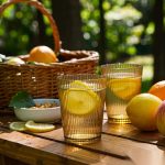 detail 03 by 8018 elsjoy acrylic striped tumbler cup 278ml amber std outdoor picnic scene