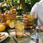detail 03 by 8019 elsjoy acrylic square mouthwash cup 300ml tea std outdoor picnic scene
