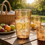 detail 03 by 8021b elsjoy acrylic diamond cut tumbler cup amber std outdoor picnic scene