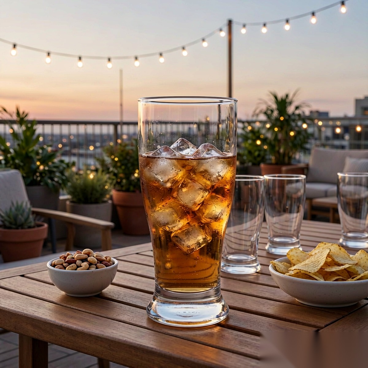 polycarbonate PC bar / milk tea / beverage terrace party scene