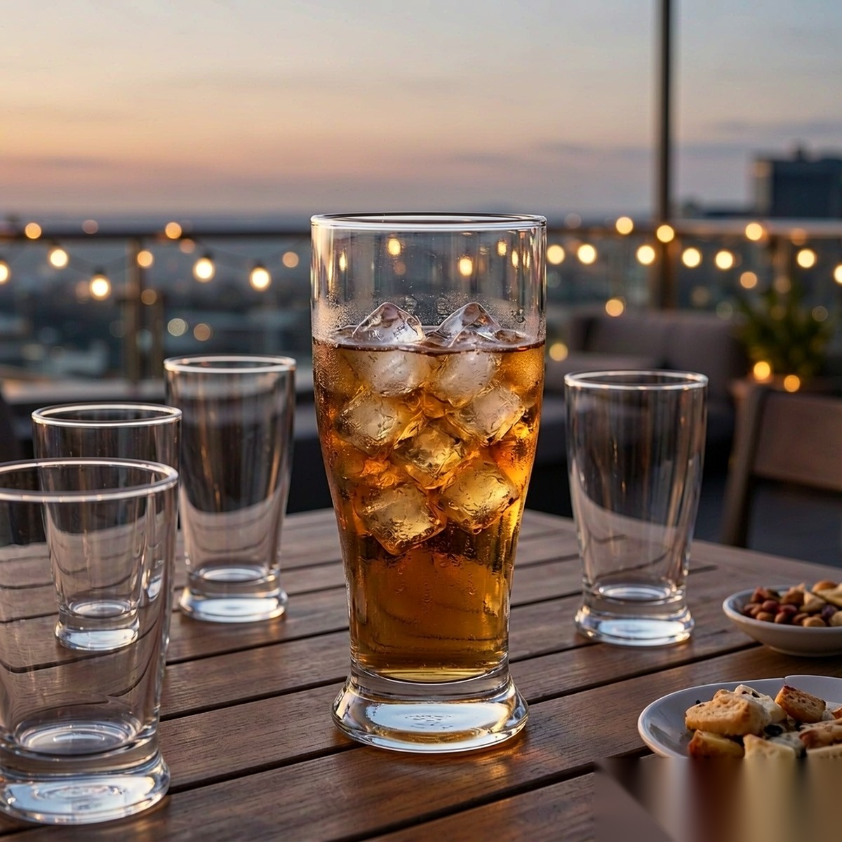 polycarbonate PC bar / milk tea / beverage terrace party scene