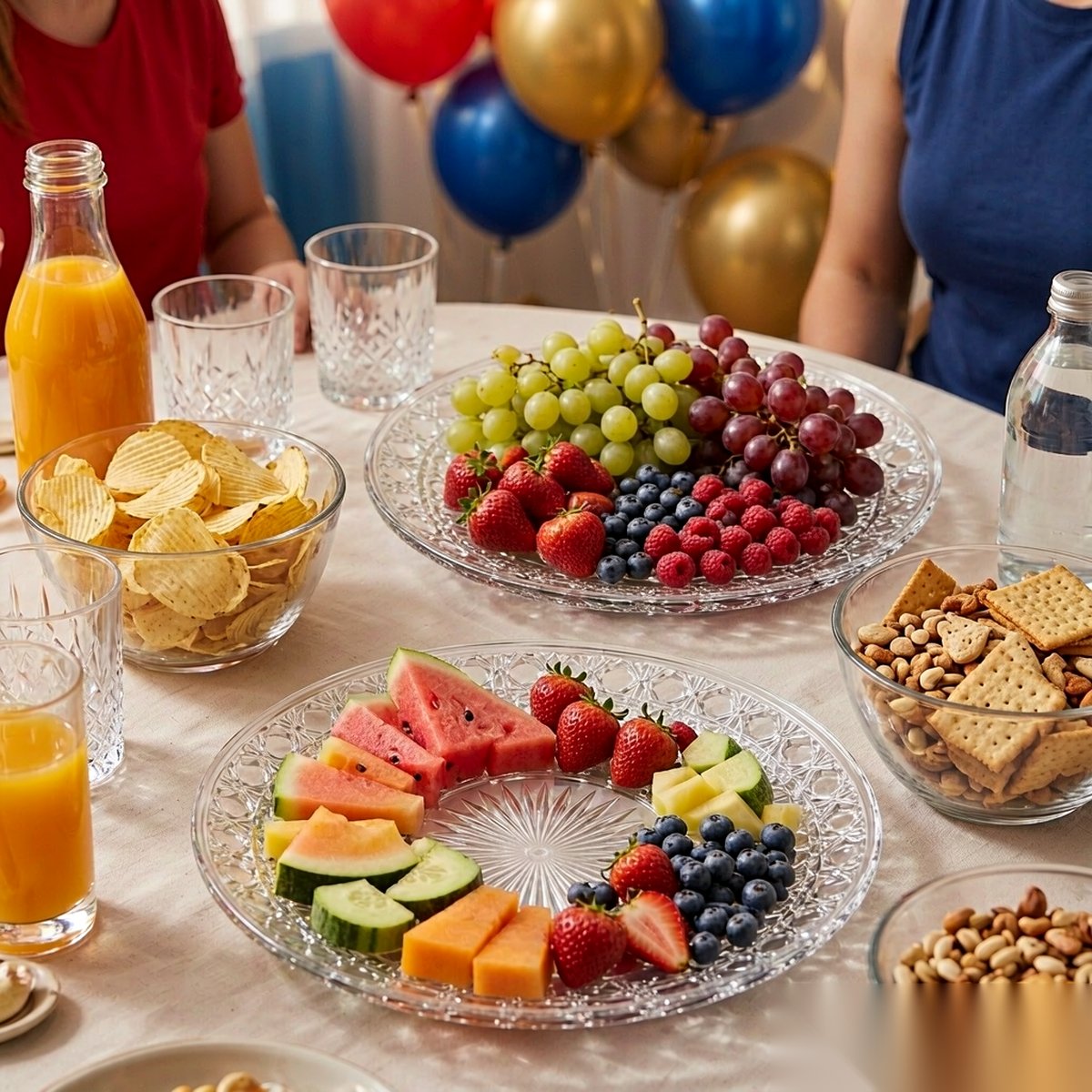 detail 03 by 8304 elsjoy acrylic fruit plate clear party gathering scene