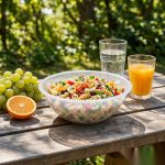 detail 03 by 8457 elsjoy acrylic salad bowl clear picnic table scene