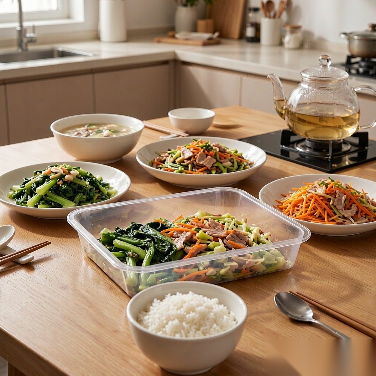 clear square serving plate BY-8466 — Home dinner