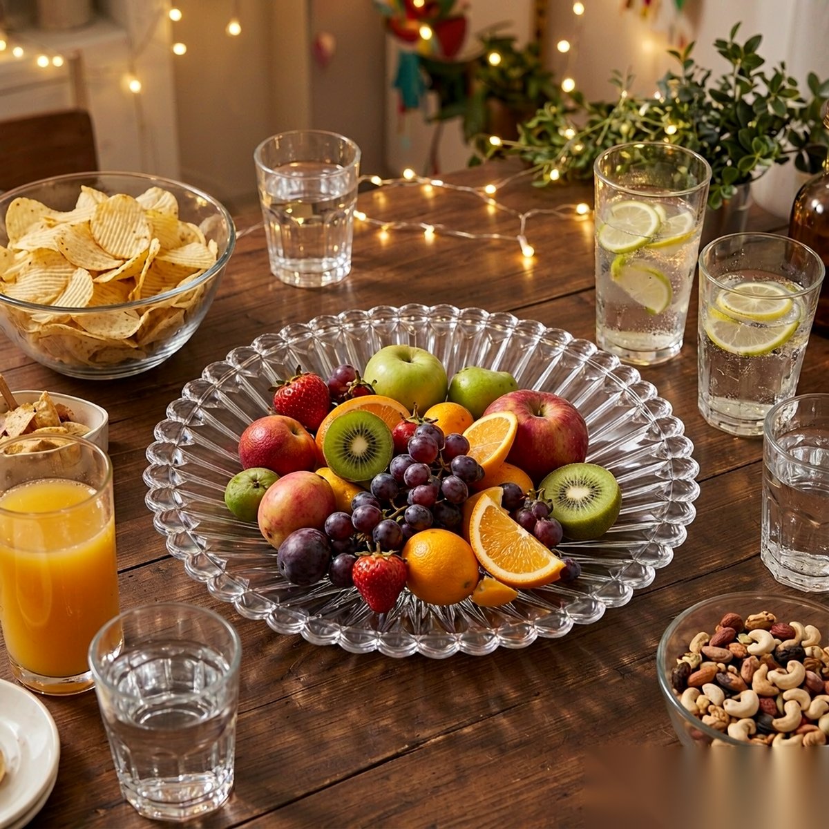 detail 03 by 8505 elsjoy acrylic fruit plate clear party gathering scene