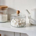 detail 03 by 9002a elsjoy acrylic sugar bowl clear kitchen shelf display scene