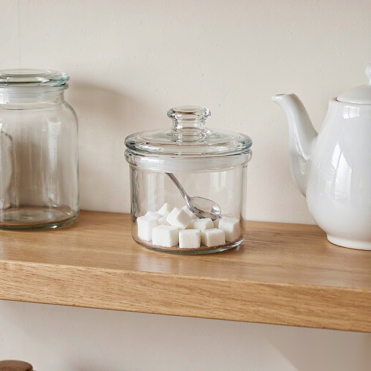 detail 03 by 9005 elsjoy acrylic sugar bowl clear kitchen shelf display scene