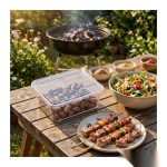 detail 03 by 9015 elsjoy acrylic condiment set clear outdoor bbq scene